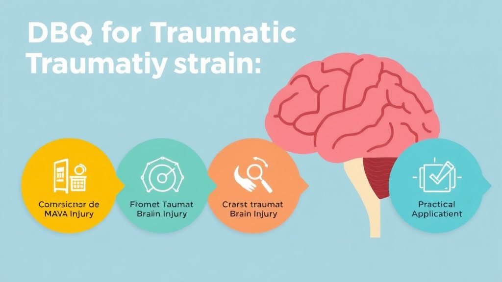 Visual guide for practical steps in dbq for traumatic brain injury