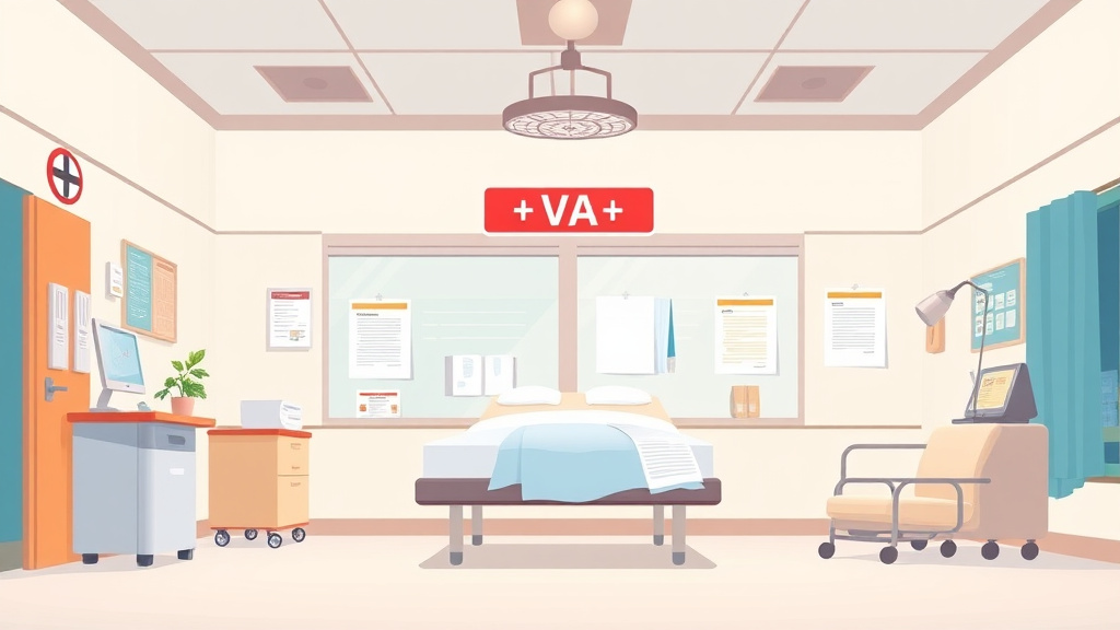 Illustration showing key concepts related to emergency room records for va claims