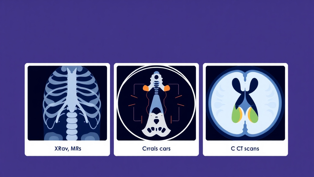 Illustration showing key concepts related to x-rays, mris, and ct scans as claim evidence