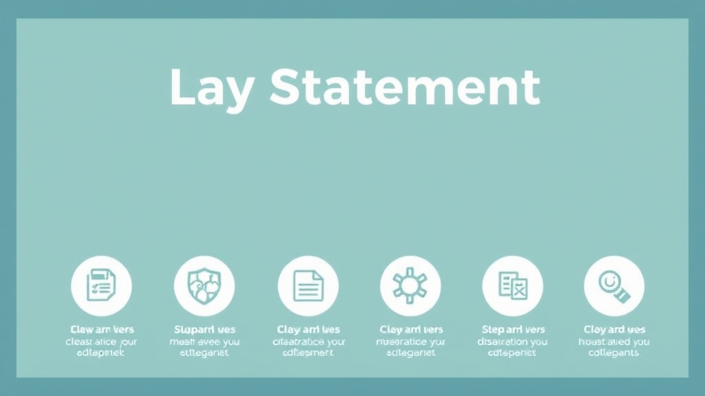 Visual guide for practical steps in lay statement template for va claims
