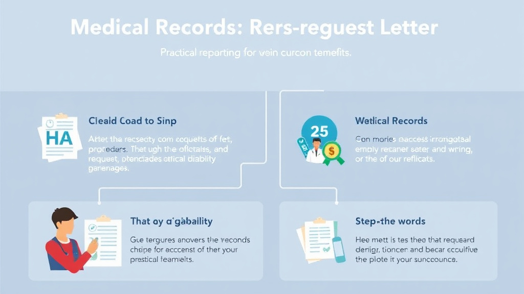 Visual guide for practical steps in medical records request letter template