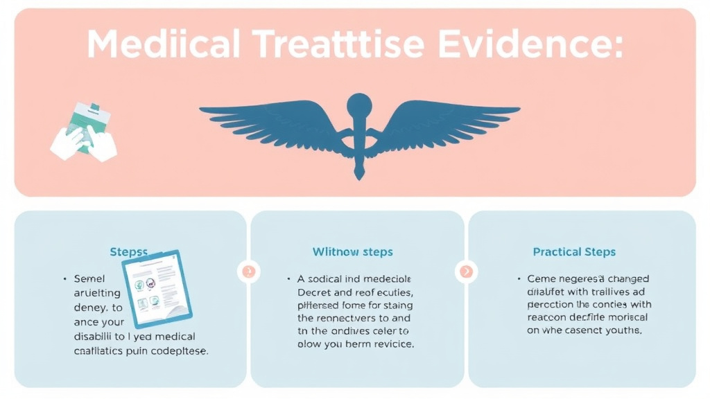 Visual guide for practical steps in medical treatise evidence in va claims