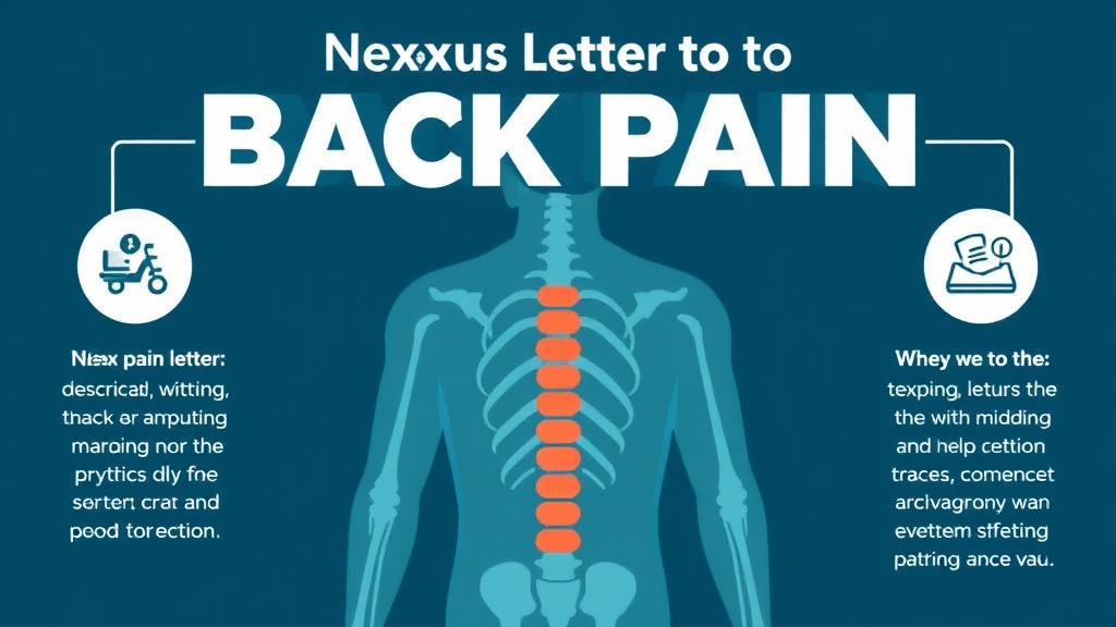 Visual guide for practical steps in nexus letter for back pain claims