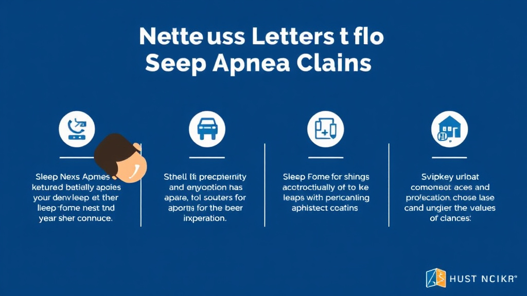 Visual guide for practical steps in nexus letter for sleep apnea claims