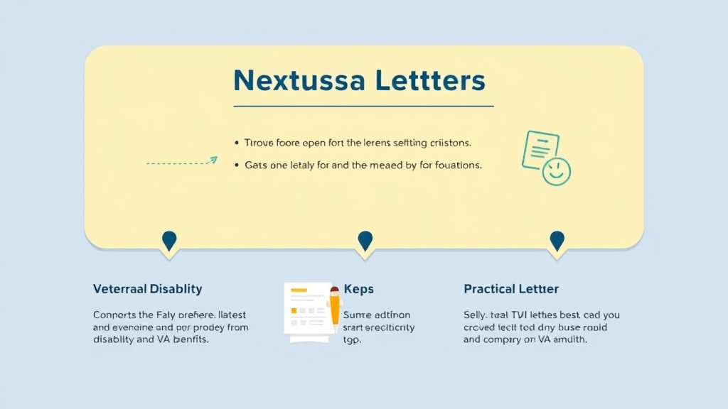 Visual guide for practical steps in nexus letter for tbi claims