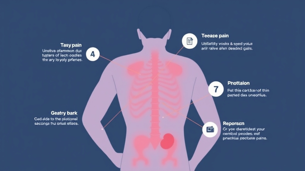 Visual guide for practical steps in personal statement for back pain claims