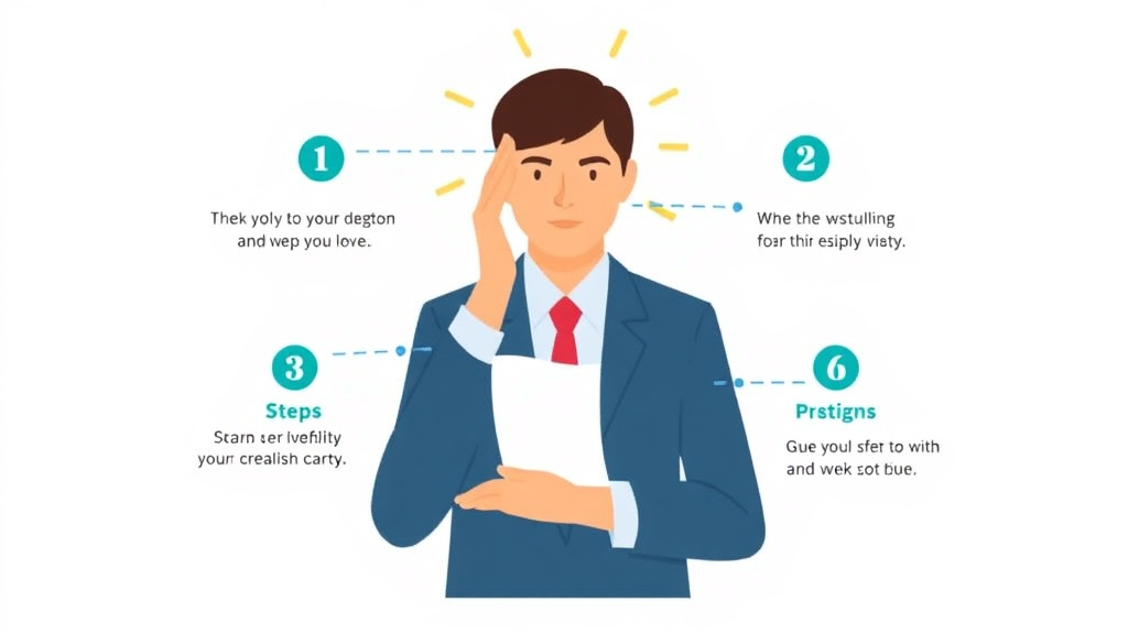 Visual guide for practical steps in personal statement for migraine claims