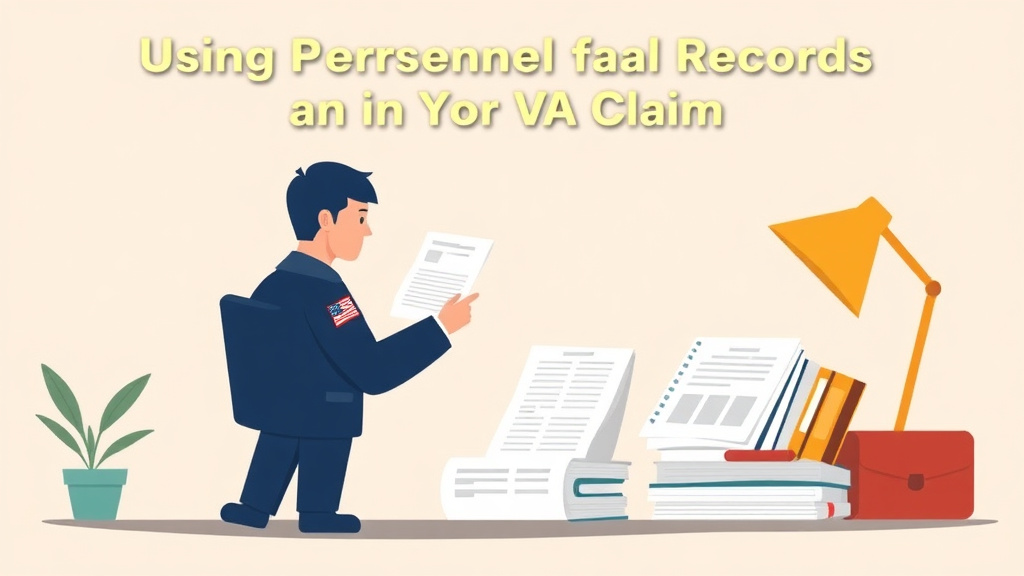Illustration showing key concepts related to using personnel records in your va claim