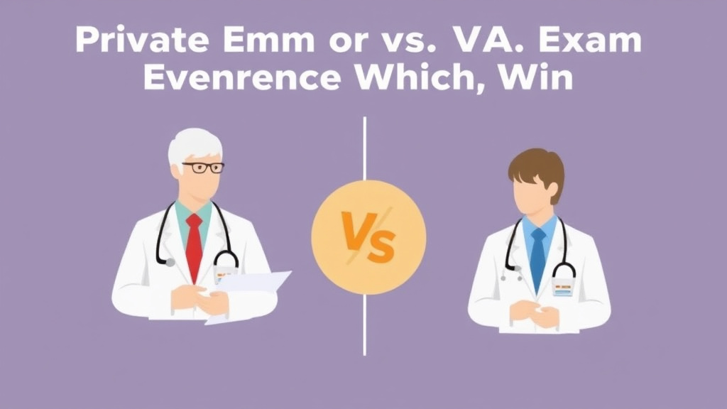 Visual guide for practical steps in private exam vs va exam evidence: which wins?