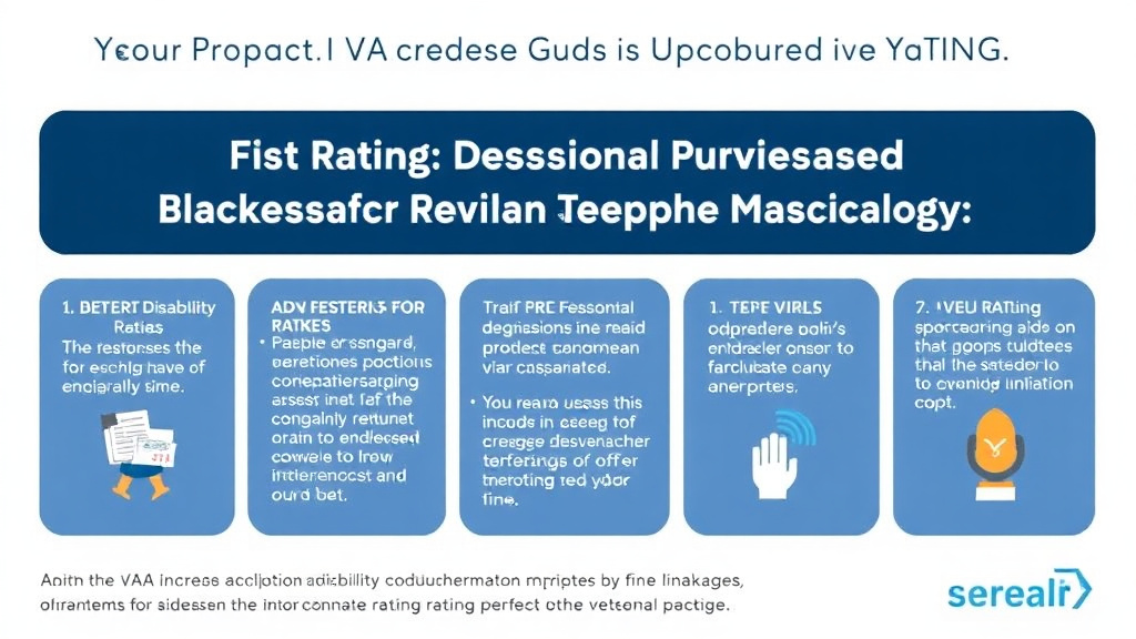 Visual guide for practical steps in rating increase evidence package guide