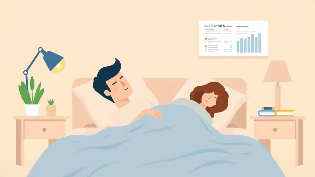 Illustration showing key concepts related to sleep study results for sleep apnea claims