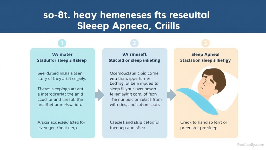 Visual guide for practical steps in sleep study results for sleep apnea claims