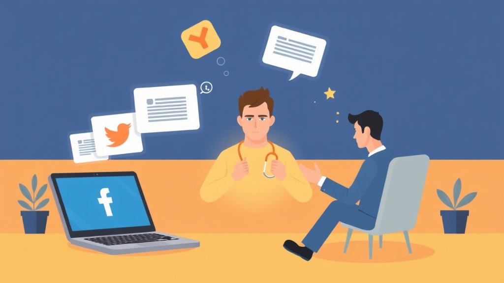 Illustration showing key concepts related to can social media be used against your va claim?