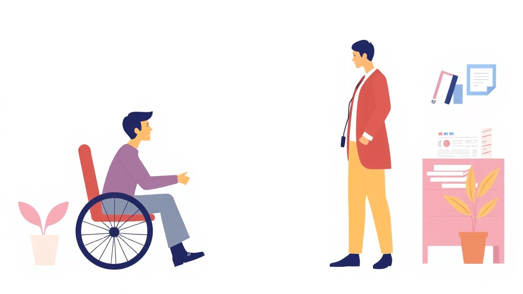 Illustration showing key concepts related to specialist referrals and consultations as evidence