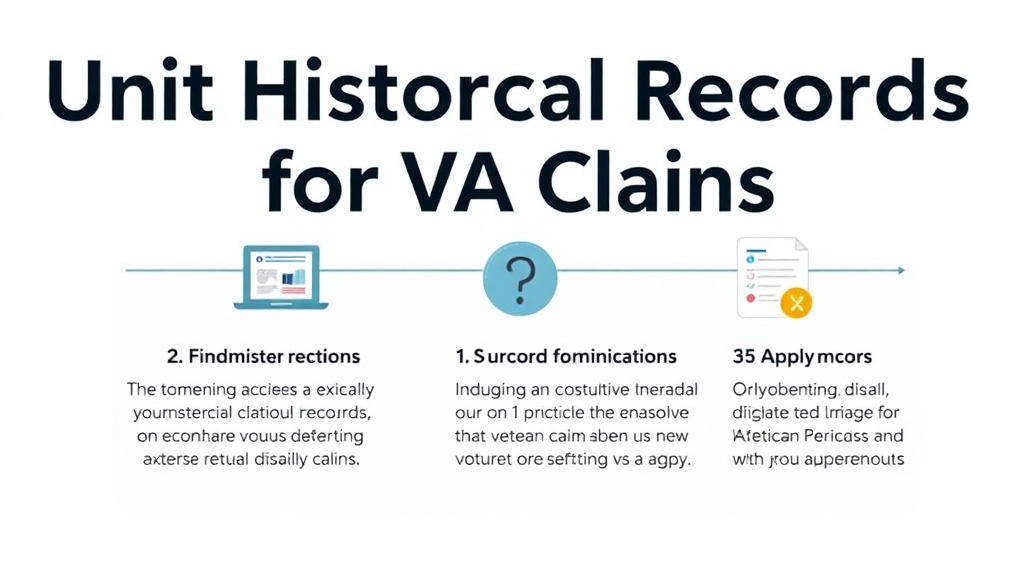 Visual guide for practical steps in unit historical records for va claims