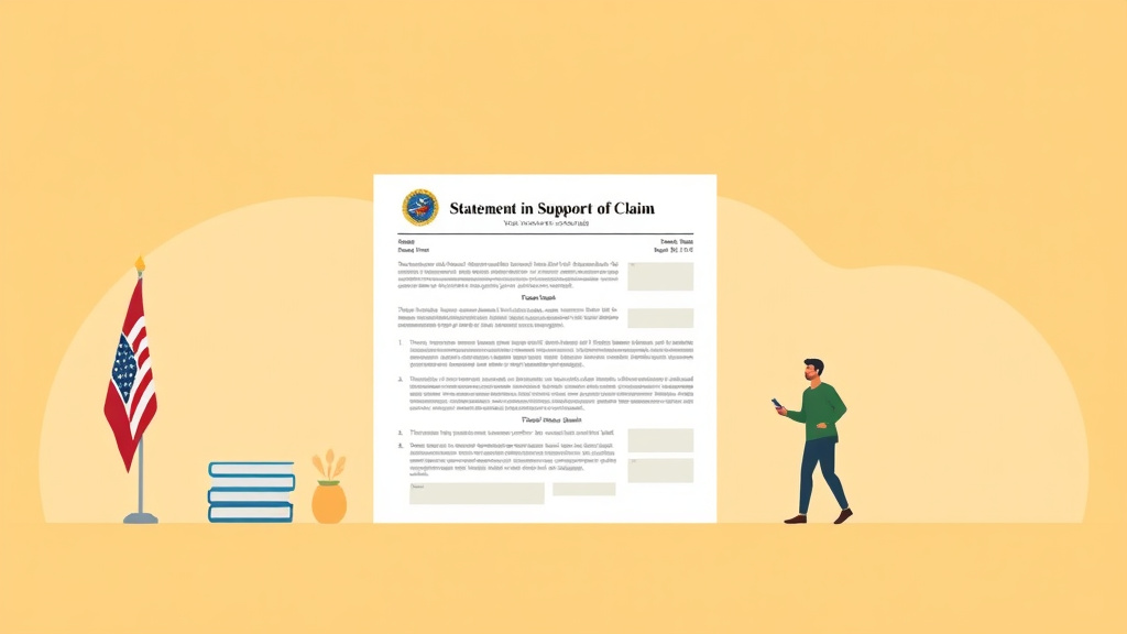 Illustration showing key concepts related to va form 21-4138: statement in support of claim