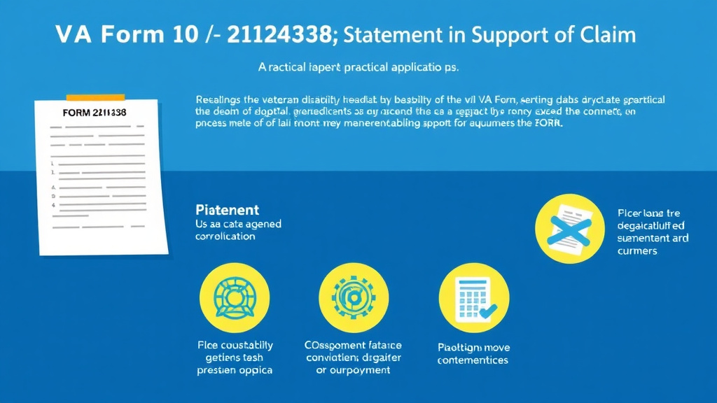 Visual guide for practical steps in va form 21-4138: statement in support of claim