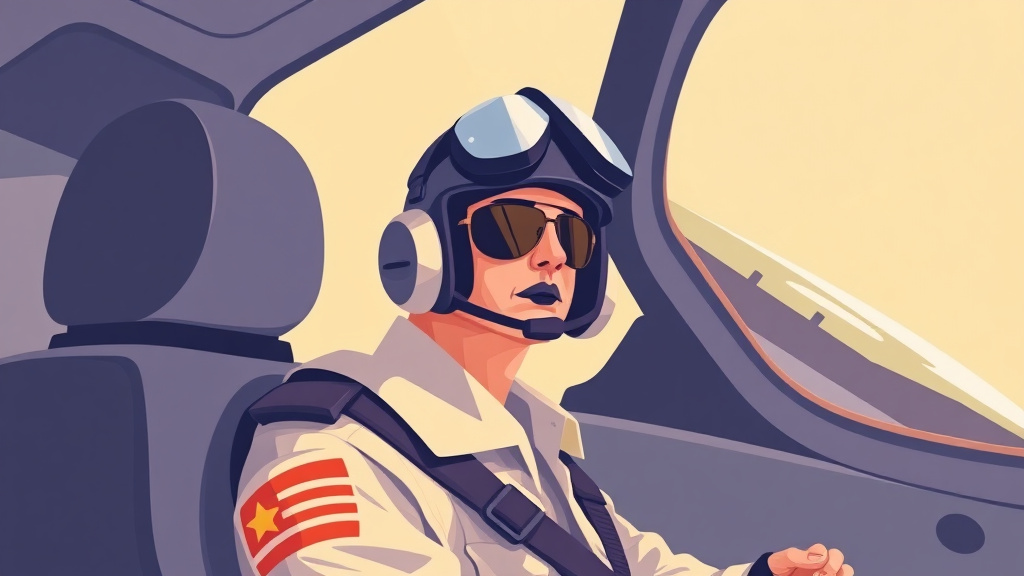 Illustration showing key concepts related to air force pilot va claims: aviator conditions