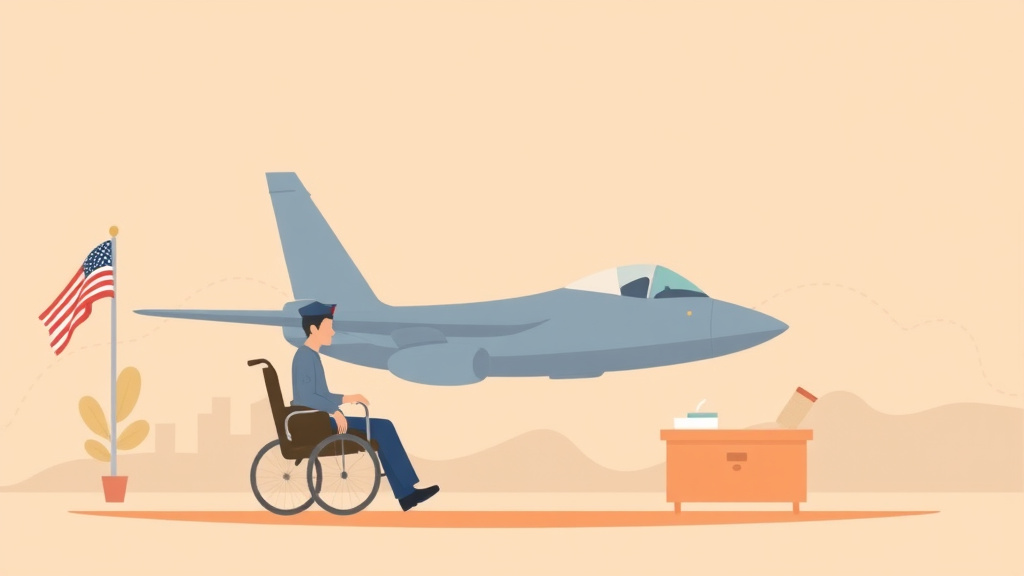 Illustration showing key concepts related to air force reserve va claims: afrc conditions