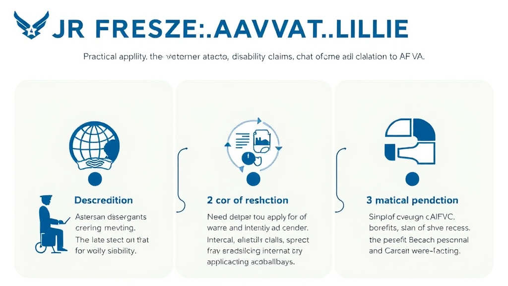 Visual guide for practical steps in air force reserve va claims: afrc conditions