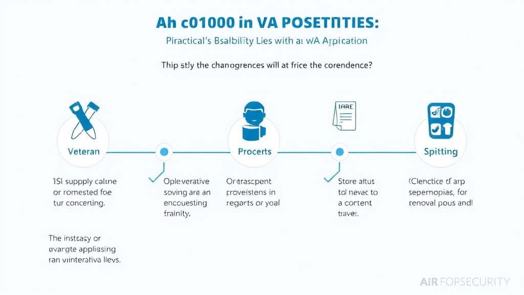 Visual guide for practical steps in air force security forces va claims: conditions