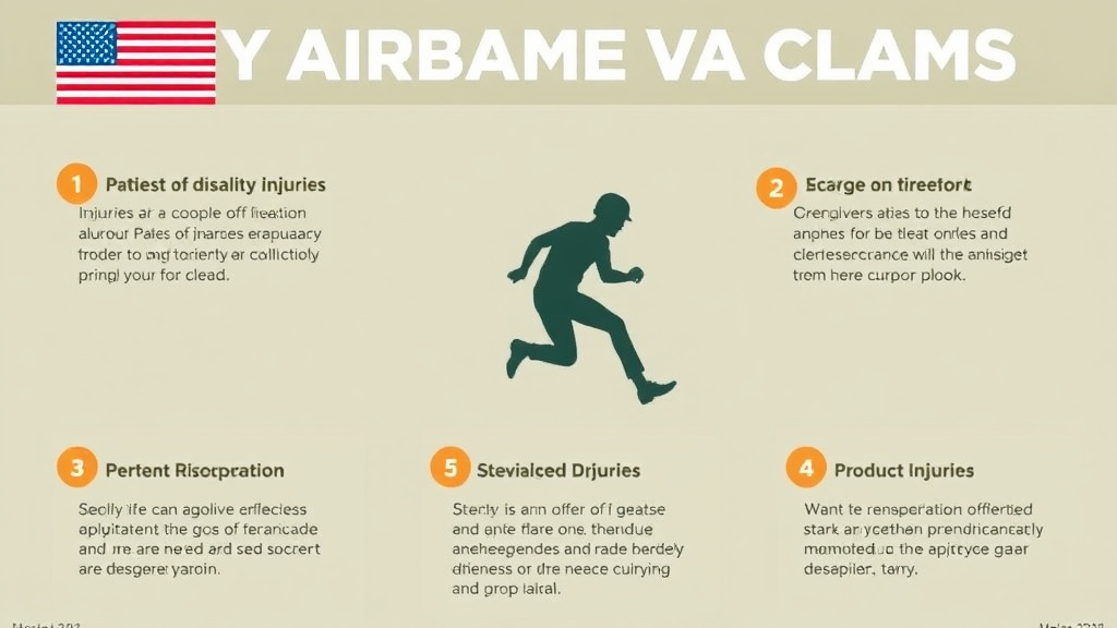 Visual guide for practical steps in army airborne va claims: jump-related injuries