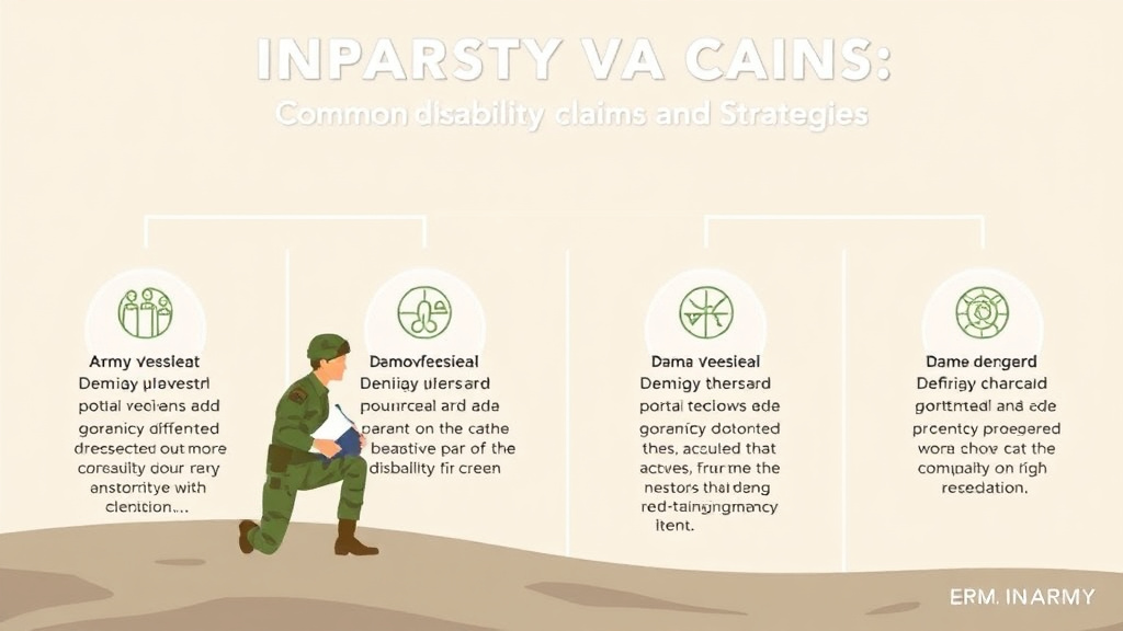Visual guide for practical steps in army infantry va claims: common conditions and strategies