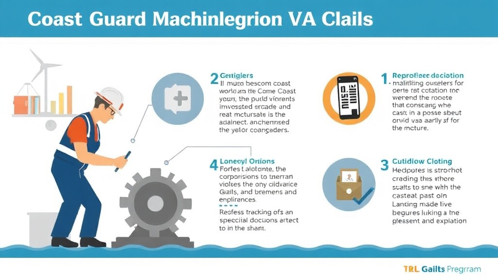 Visual guide for practical steps in coast guard machinery technician va claims
