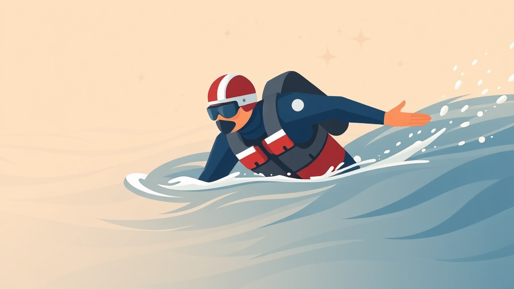 Illustration showing key concepts related to coast guard rescue swimmer va claims