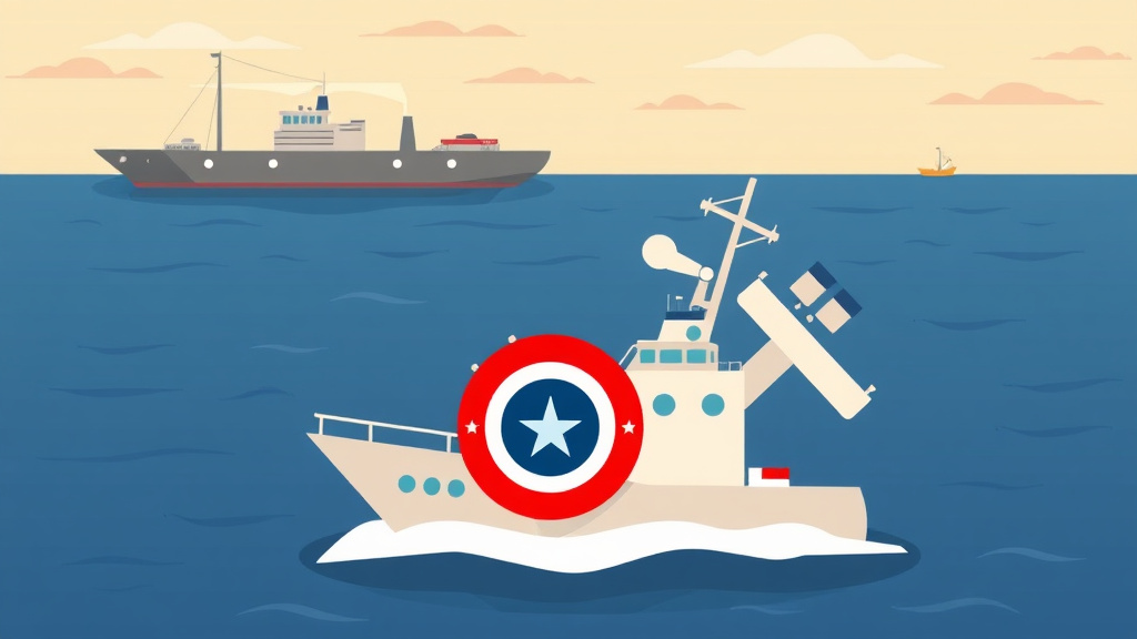 Illustration showing key concepts related to coast guard va claims: maritime service conditions