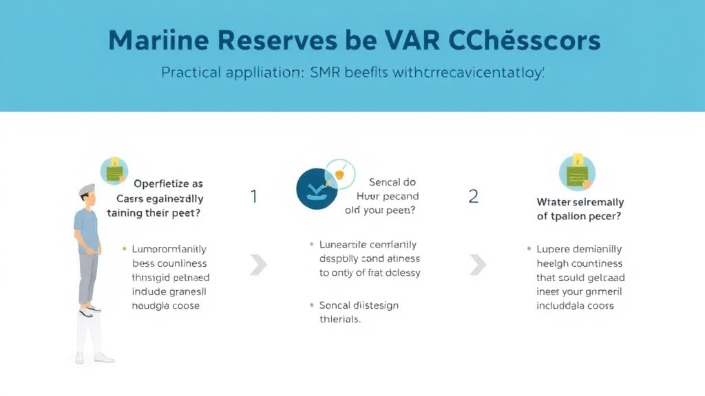Visual guide for practical steps in marine reserve va claims: smcr conditions