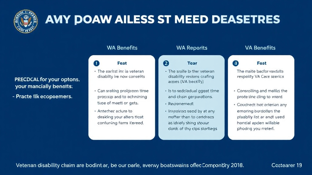 Visual guide for practical steps in navy boatswain's mate va claims: deck department