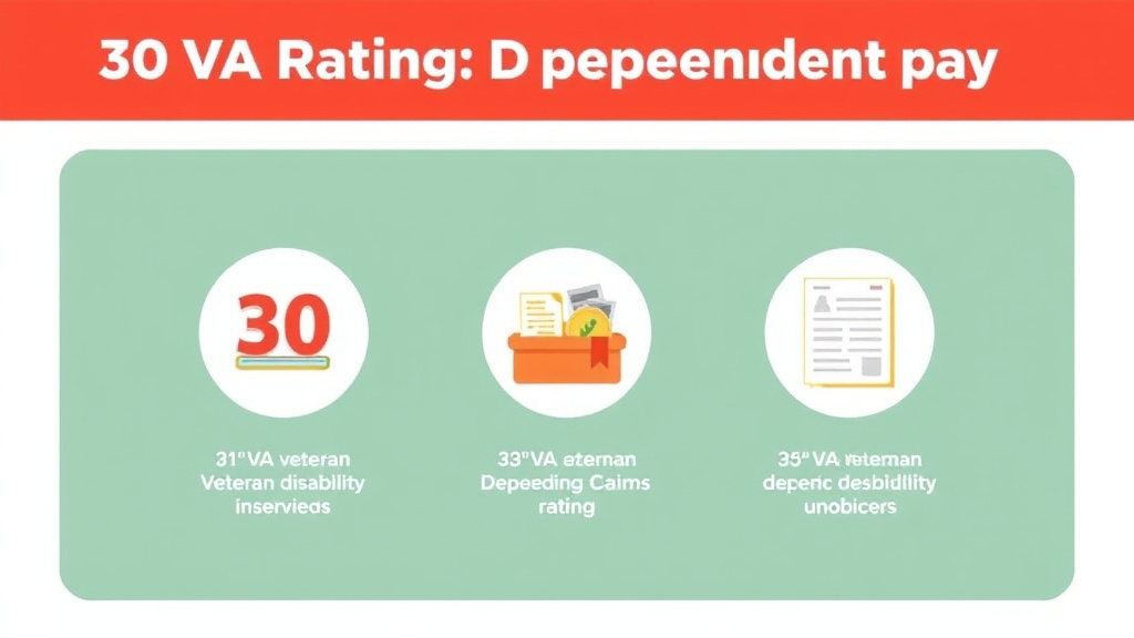Visual guide for practical steps in 30% va rating: dependent pay unlocked