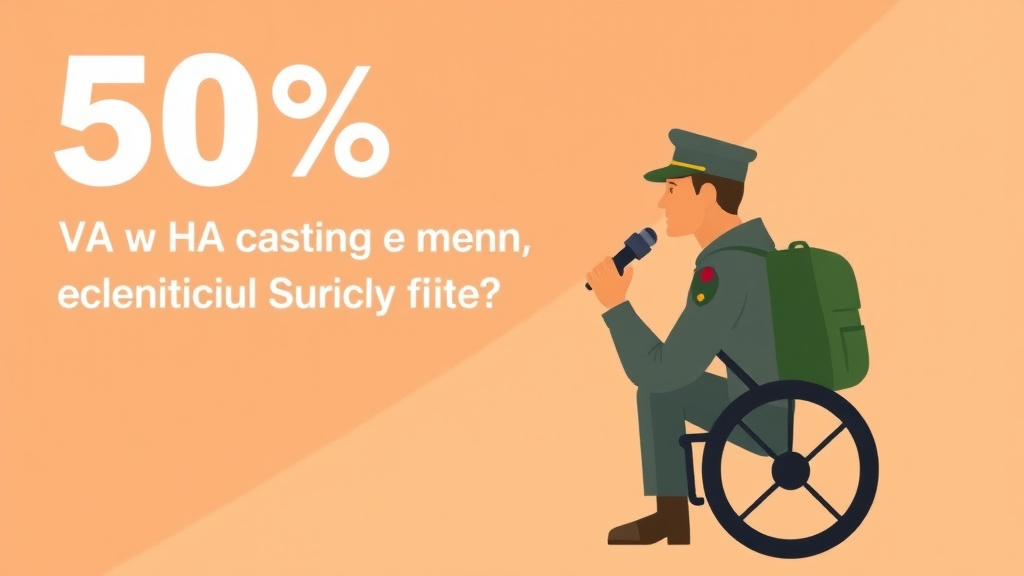Illustration showing key concepts related to 50% va rating: compensation and tdiu eligibility
