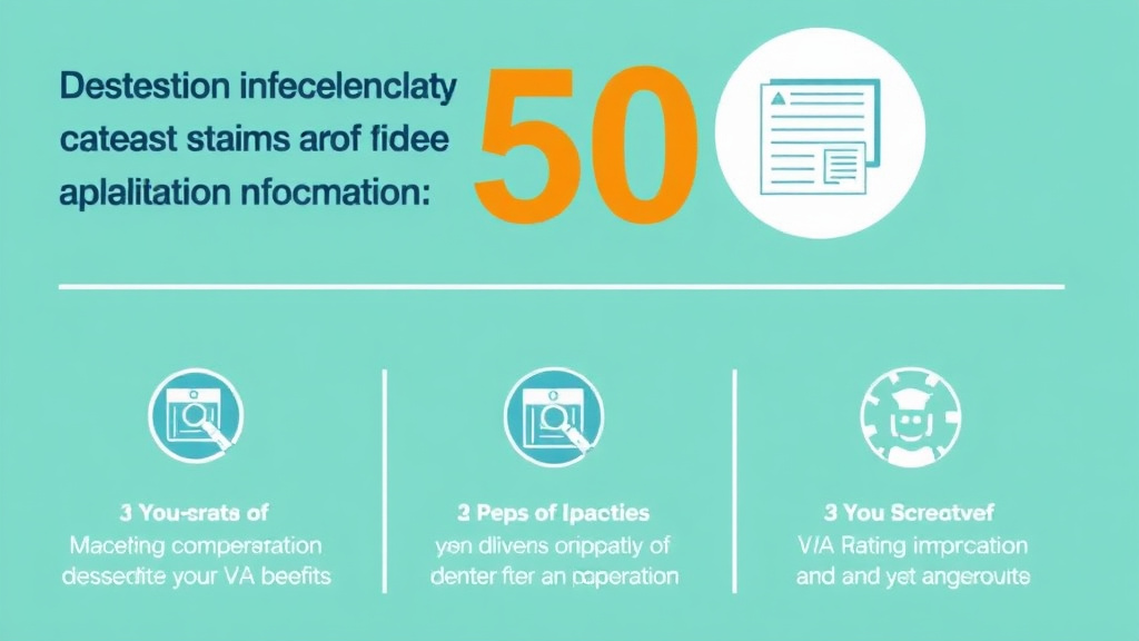 Visual guide for practical steps in 50% va rating: compensation and tdiu eligibility