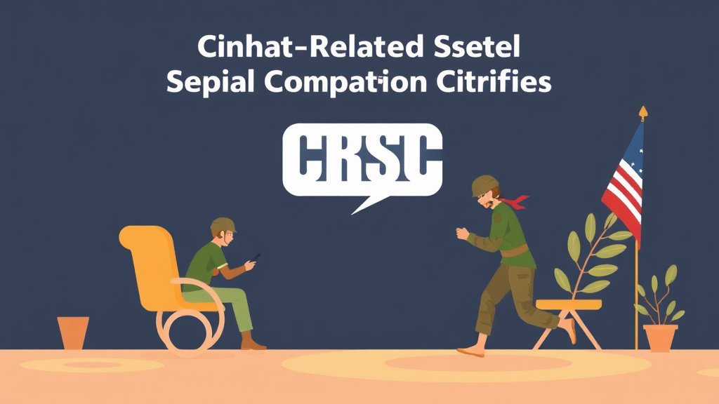 Illustration showing key concepts related to crsc: combat-related special compensation criteria