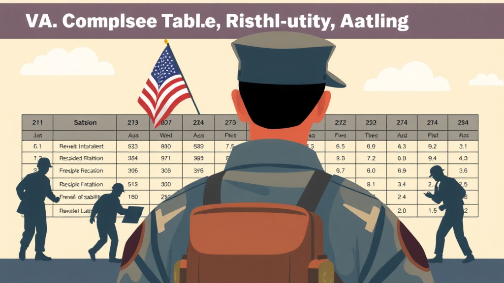 Visual overview of VA Combined Rating Table: Complete Reference with key concepts highlighted
