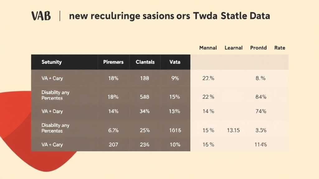 Illustration showing key concepts related to va compensation rate tables: all percentages