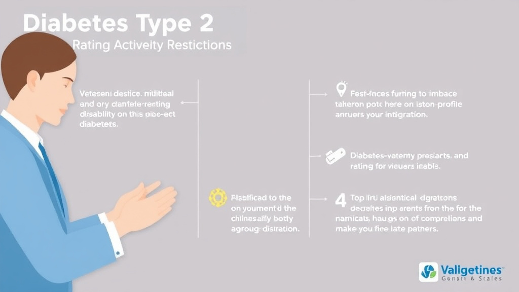 Visual guide for practical steps in diabetes type 2 rating criteria: activity restrictions