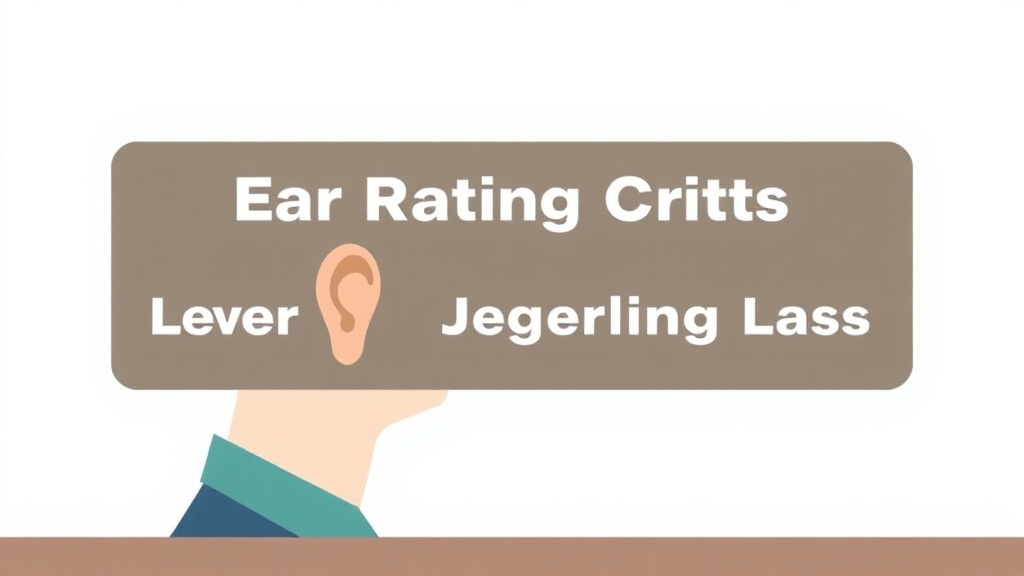 Illustration showing key concepts related to ear rating criteria beyond hearing loss