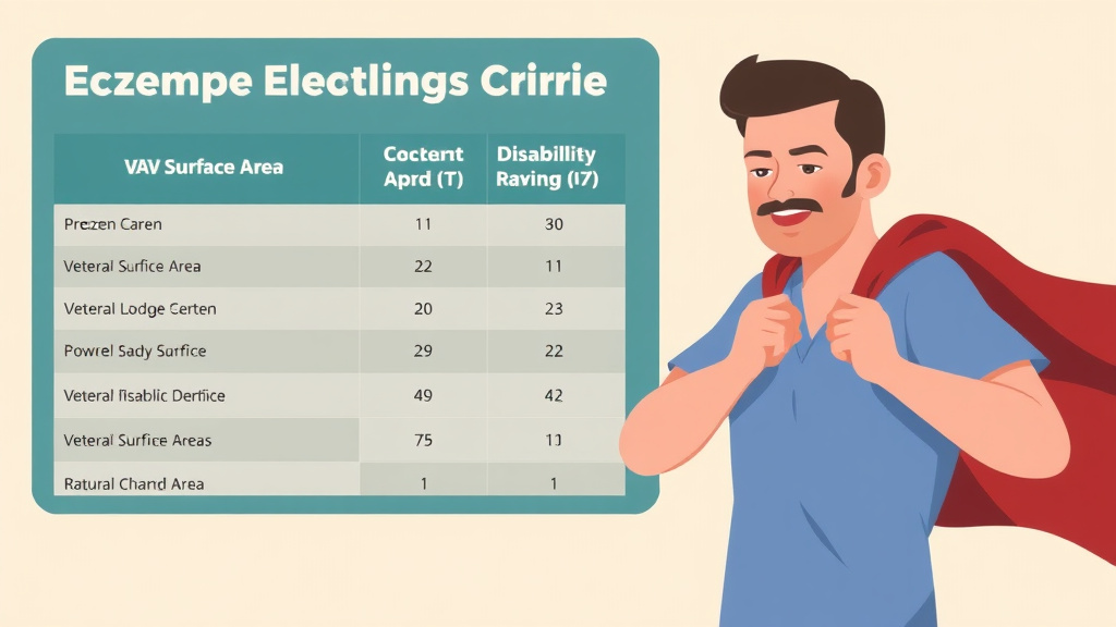 Illustration showing key concepts related to eczema rating criteria: body surface area