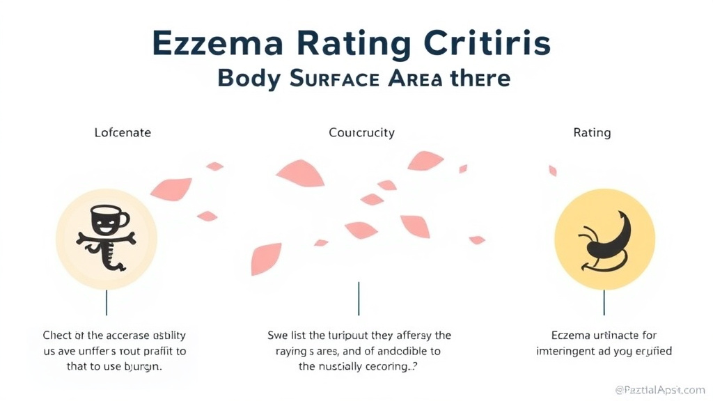 Visual guide for practical steps in eczema rating criteria: body surface area