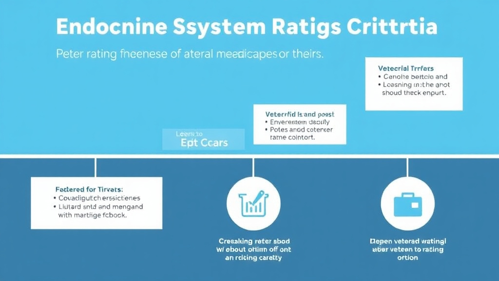 Visual guide for practical steps in endocrine system rating criteria overview