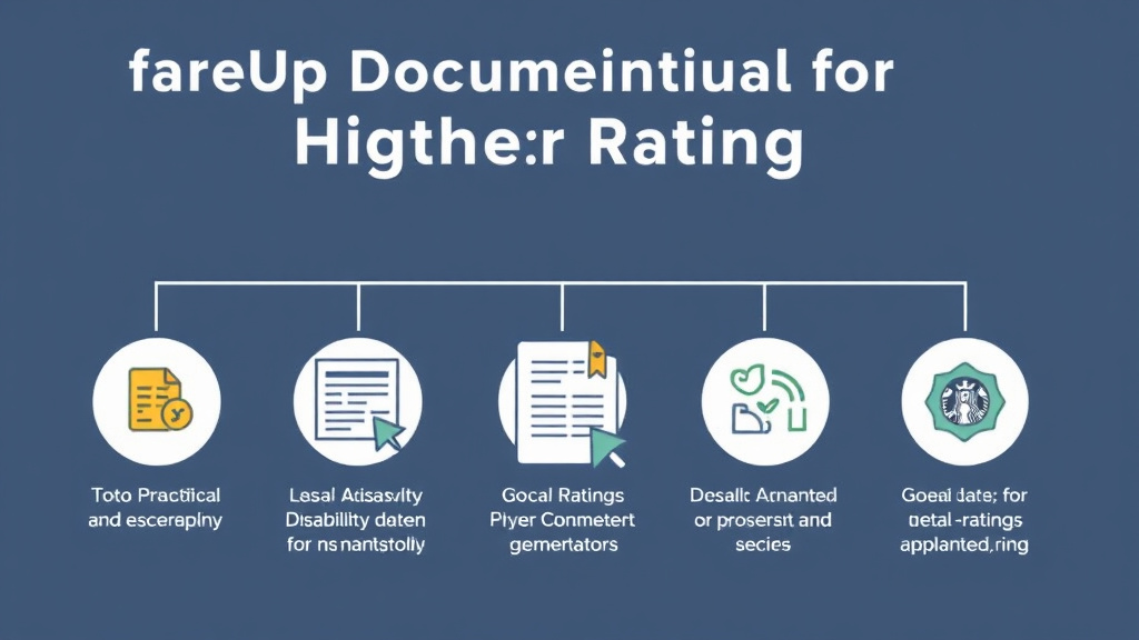 Action-oriented illustration showing how to apply flare-Up Documentation for Higher Ratings