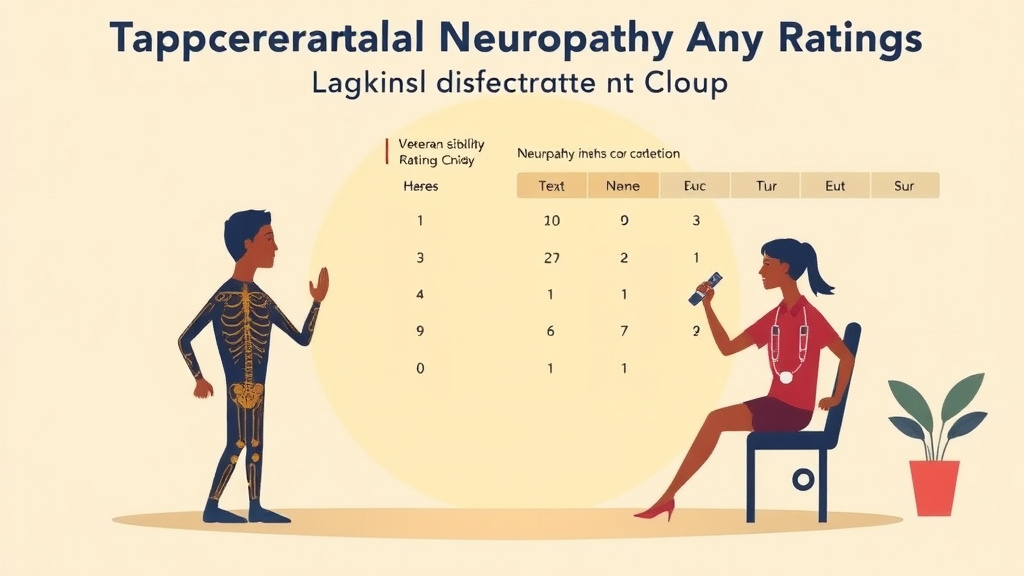 Illustration showing key concepts related to peripheral neuropathy rating criteria by nerve group