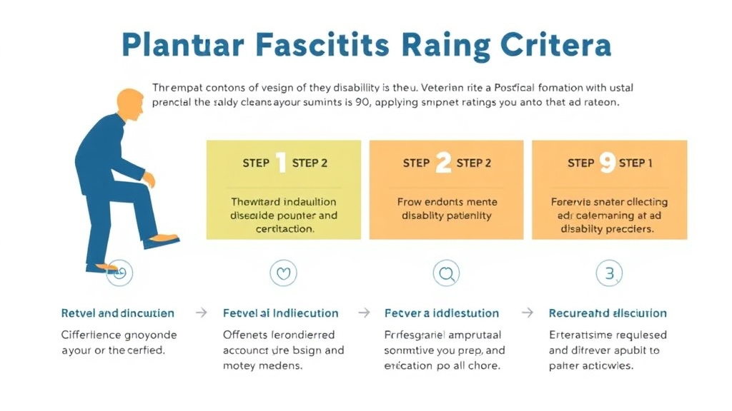 Visual guide for practical steps in plantar fasciitis rating criteria