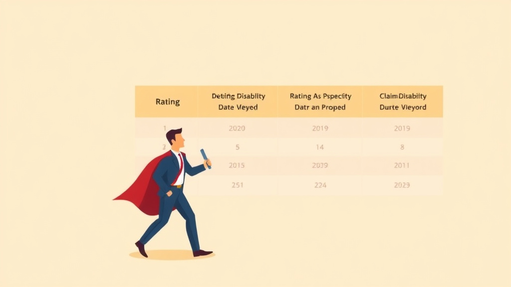 Clear illustration of rating Effective Date Rules for Each Claim Type with supporting details
