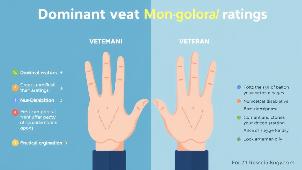 Visual guide for practical steps in dominant vs non-dominant hand ratings