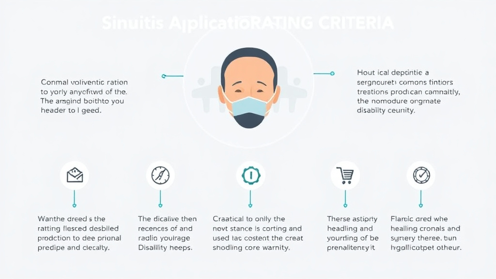 Visual guide for practical steps in sinusitis rating criteria: surgery and incapacitating episodes