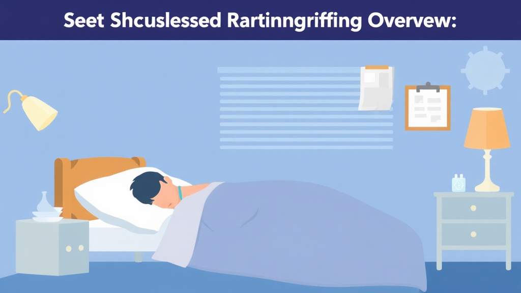 Illustration showing key concepts related to sleep disorder rating criteria overview
